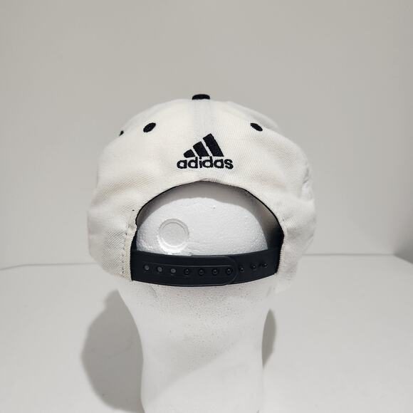 Brooklyn Nets Adidas Hat Snapback Cap Adjustable Strap Gray Embroidered Stitch - Picture 4 of 8